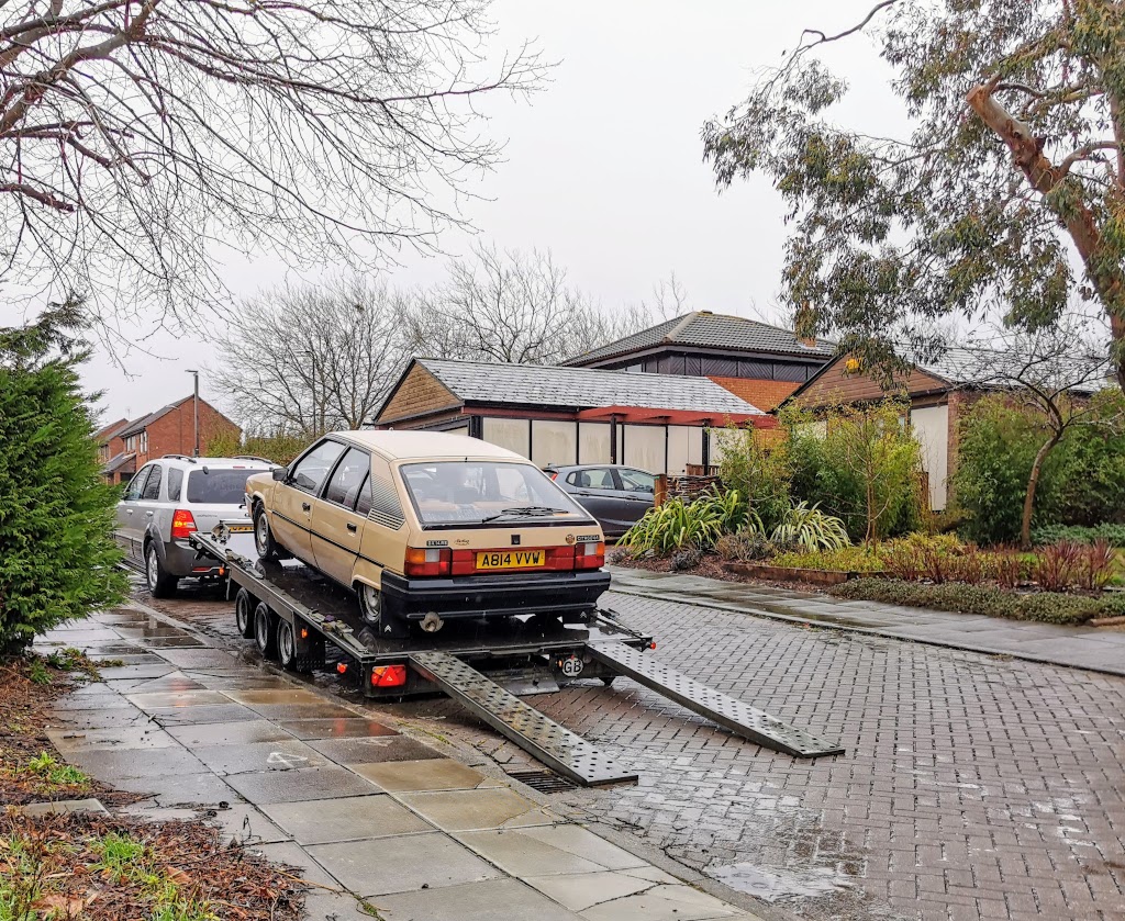 1983 Citroen BX 14RE being offloaded at my property