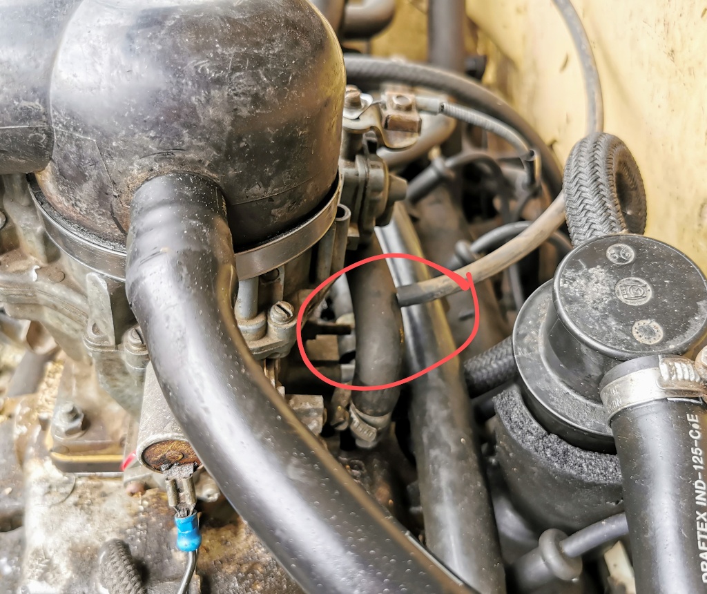 Citroen BX 14RE Initial faultfinding - disconnected fuel feed pretending to be a vacuum line