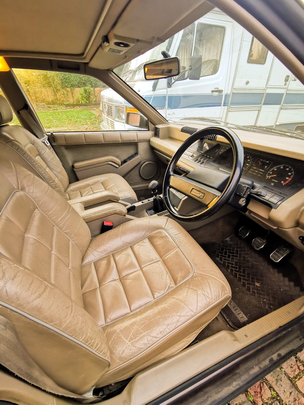 Interior of my Renault 25 Monaco as it looked when it arrived home