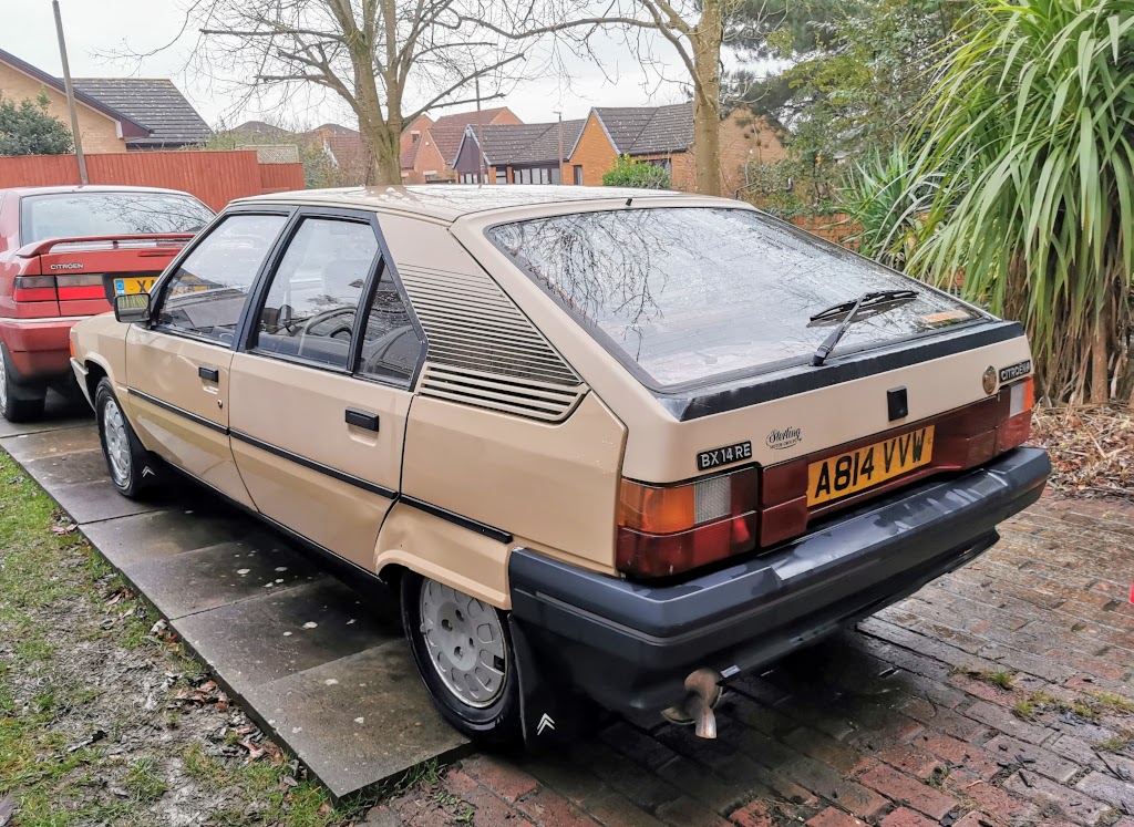 My 1983 Citroen BX 14RE after the first wash