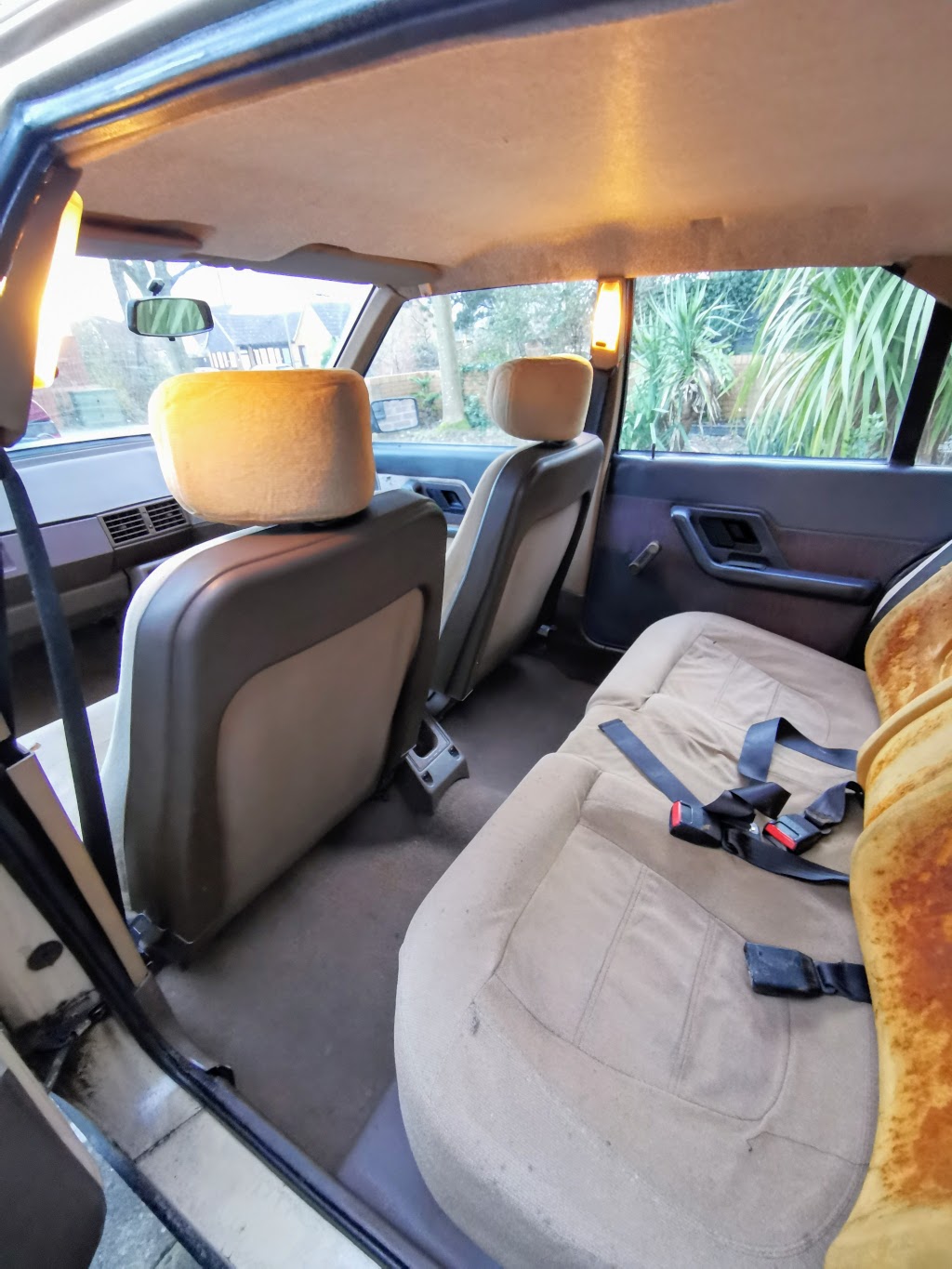 Interior of my 1983 Citroen BX14RE after the first clean