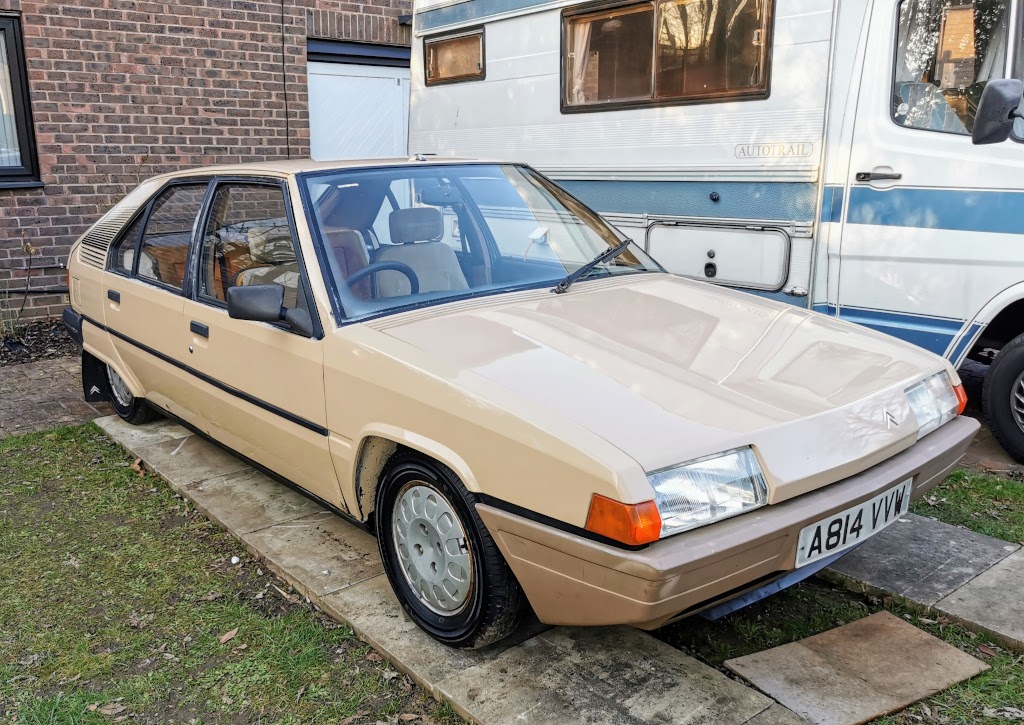 Citroen BX14RE after first polish, offside front