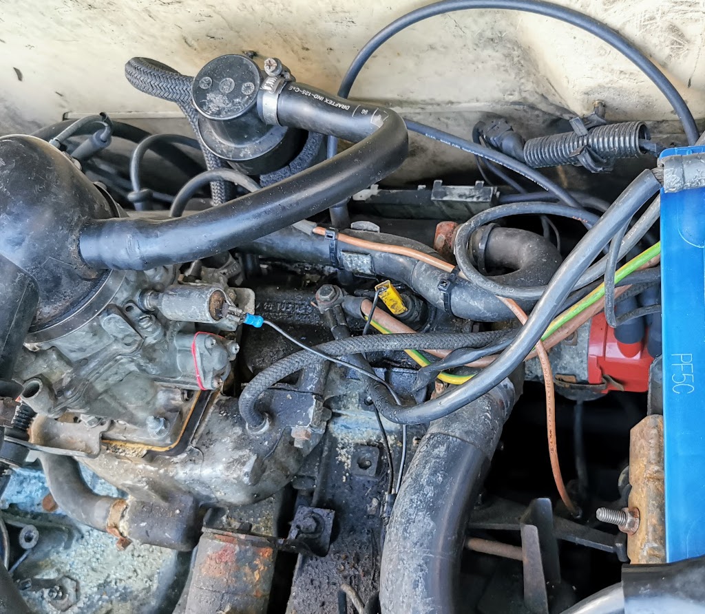 Initial repairs on Citroen BX 14RE, Replaced vacuum line to distributor