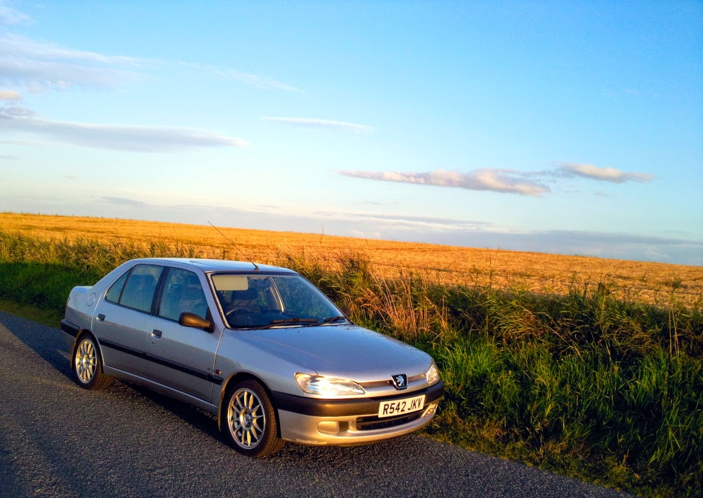 1998 Peugeot 306 Sedan at sunset