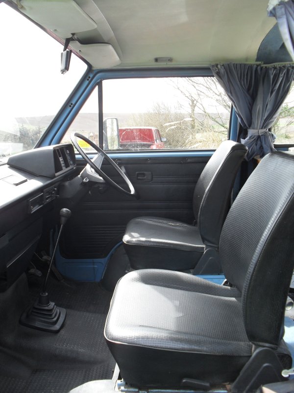 1980 VW T25 Camper van - Cab view from nearside