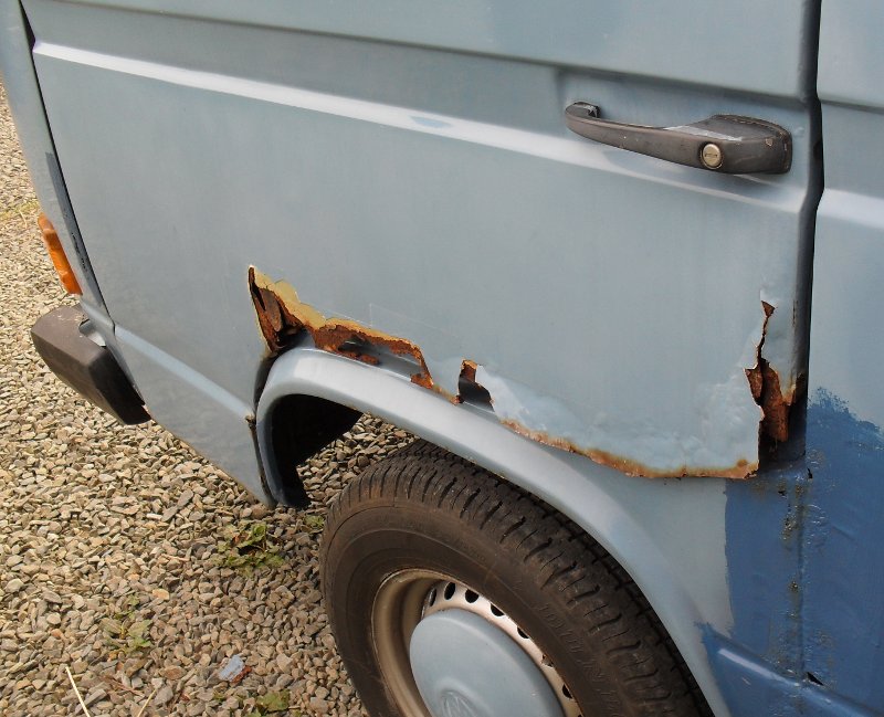 1980 VW T25 Camper van - Not much left to save of this door.