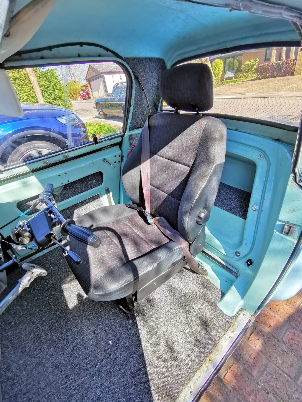 AC Model 70 interior after the initial retrim project was completed