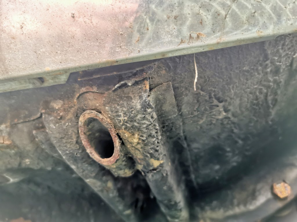 Condition of OSF jacking point on the 1978 Vauxhall Cavalier