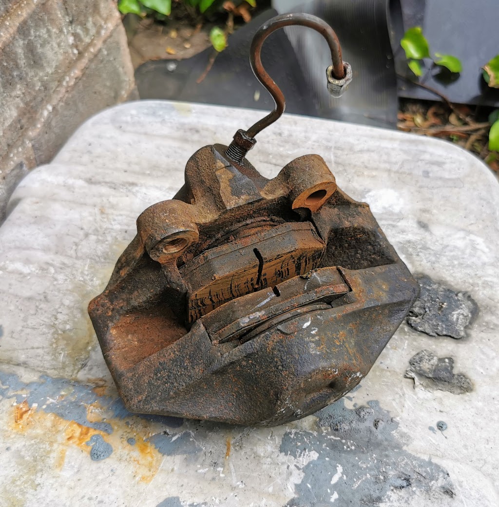 ATE style brake caliper removed from a 1978 Vauxhall Cavalier