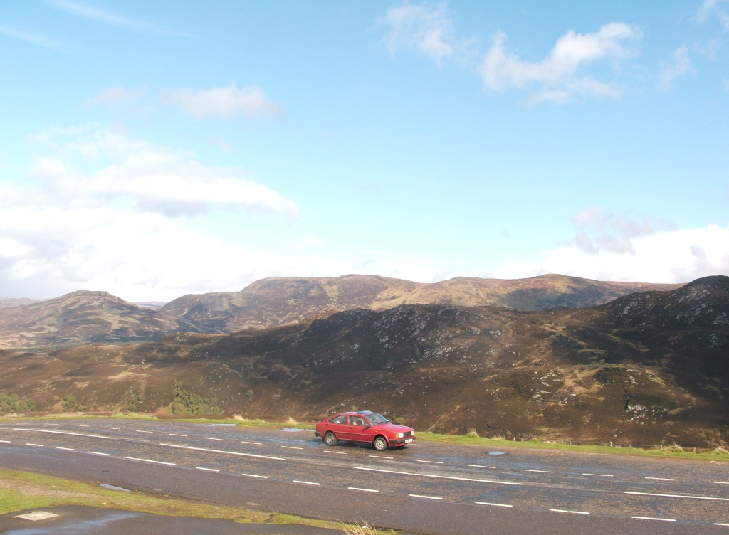 1991 Skoda 135 RiC Rapid taken during a road trip through the Aviemore area of Scotland