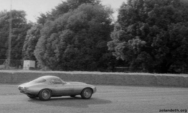 Eagle E-Type running up the hill at the 2017 Goodwood Festival of Speed