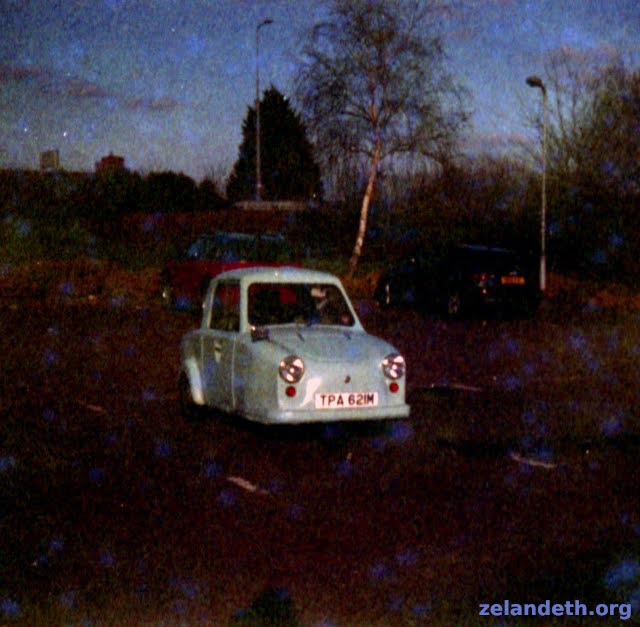 What does an Invacar look like if you shot it on film that expired when they were still a relatively common sight?  Something like this apparently!
