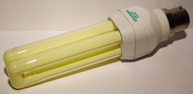 Sylvania Mini-Lynx 15W Pastel Rose Colour Tinted Compact Fluorescent Lamp - General overview