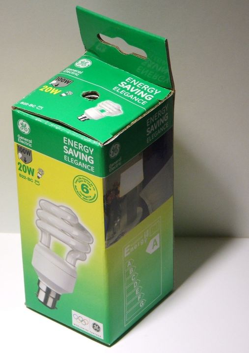 General Electric FLE20HLX/T3/827/B22-6Y-GE Compact fluorescent lamp - Retail packaging lamp was supplied in