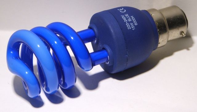 Impact Color Spiral 15W Blue Compact Fluorescent Lamp - General Lamp Overview
