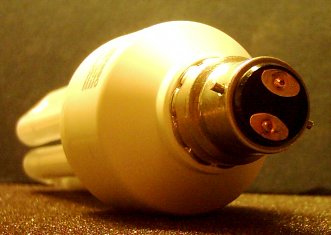 Osram Dulux EL Longlife 20W/827 Compact Fluorescent Lamp - Detail of lamp cap