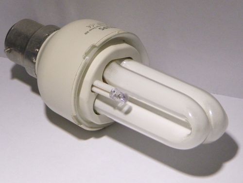 Philips 2 in 1 Nightlight Compact Fluorescent/LED Hybrid Lamp - Overview of lamp with outer globe removed