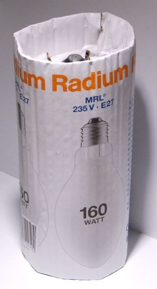 Radium MRL 160W/235/E27 Blended Mercury Lamp - Overview of lamp packaging