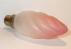 Mazda 40W Pearl Twisted Candle Lamp - Pink Coated Tip