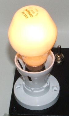 Osram Relax 60W Warm White Colour Corrected Lamp - Lamp shown while alight