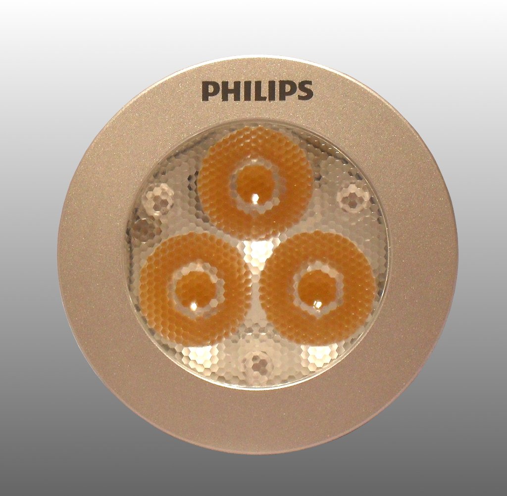 Philips Econic 3W GU10 25 Degree 3000K LED Lamp - Detail of LED optics