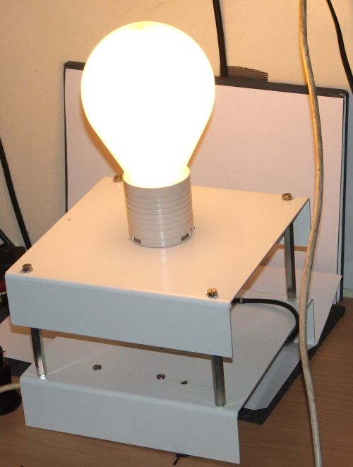 Philips Master QL 85W/830 Induction Lamp - Shown while alight