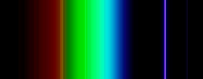 Sylvania 20W 2' T12 Green (unfiltered) fluorescent tube output spectrum