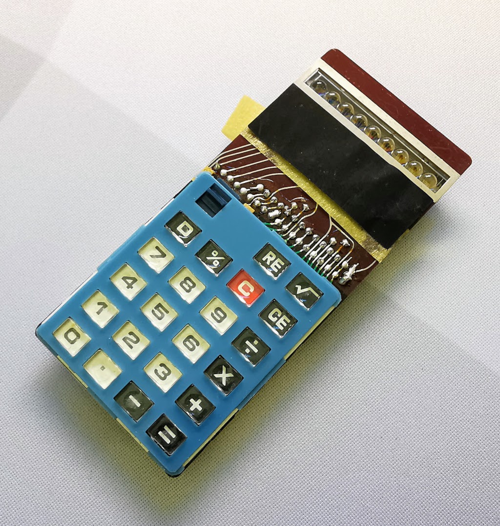 Prinztronic Mini 7 Calculator showing front of chassis